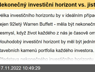 Nekonečný investiční horizont vs. jistota konce lidského života