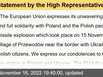 Statement by the High Representative on behalf of the EU on the explosion in Poland