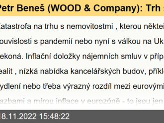 Petr Beneš  : Trh s nemovitostmi je stále zajímavý, spoléhat na aktuálně vysoce úročená depozita může být krátkozraké