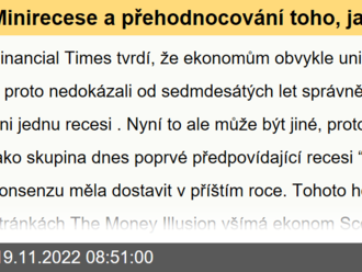 Minirecese a přehodnocování toho, jak funguje ekonomika - Víkendář