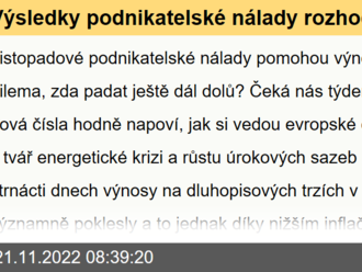 Výsledky podnikatelské nálady rozhodnou