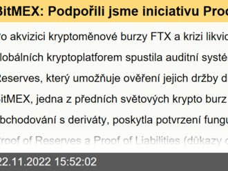 BitMEX: Podpořili jsme iniciativu Proof of Reserves již loni v létě