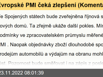 Evropské PMI čeká zlepšení  