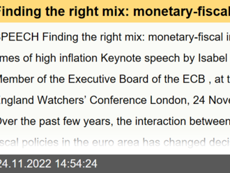 Finding the right mix: monetary-fiscal interaction at times of high inflation - Isabel Schnabel