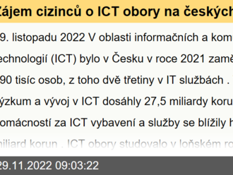 Zájem cizinců o ICT obory na českých vysokých školách výrazně vzrostl