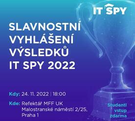 Slavnostní finále soutěže IT SPY 2022 uvidíte ve streamu