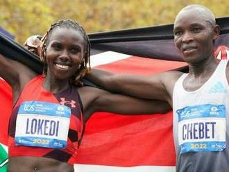 New York City Marathon: Kenyan pair Evans Chebet and Sharon Lokedi win