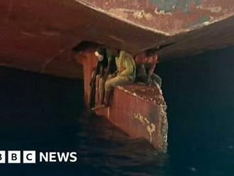 Spanish coastguard finds stowaways on ship rudder