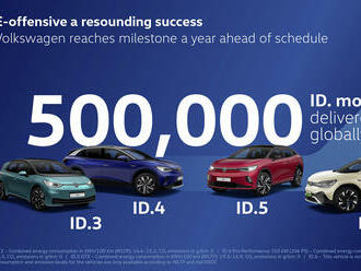Volkswagen prodal už půl milionu elektromobilů ID, o rok dřív než byl plán
