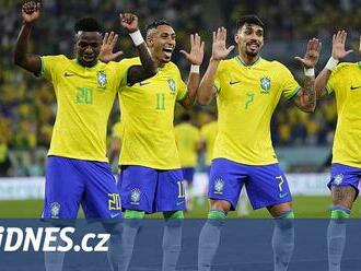 Brazílie - Jižní Korea 4:1, hotovo za půl hodiny. Krásné branky i vydřené snížení