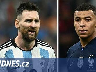 Velkolepé fotbalové finále je tady. Proti Messimu stojí přízrak Mbappé