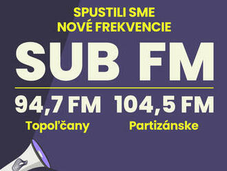 SUB FM v Partizánskom a v Topoľčanoch