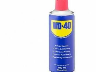 Univerzálne mazivo WD-40 400 ml, ktoré chráni proti korózií.