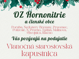 Vianočná starostovská kapustnica Hornonitria