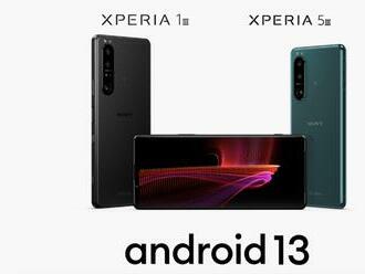 Tri modely Sony Xperia dostávajú Android 13