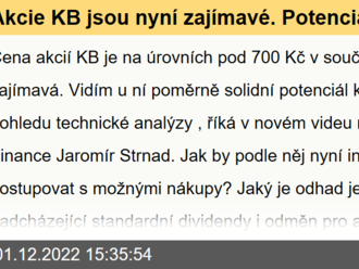 Akcie KB jsou nyní zajímavé. Potenciál k růstu má i Amazon - Jaromír Strnad