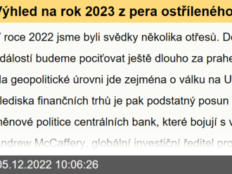 Výhled na rok 2023 z pera ostříleného investičního manažera: Tvrdé přistání ekonomiky a sázky na jedinečné příběhy