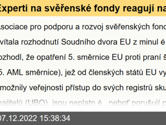 Experti na svěřenské fondy reagují na průlomové rozhodnutí Soudního dvora EU