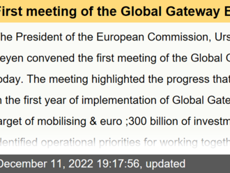 First meeting of the Global Gateway Board - Global Gateway