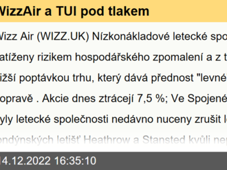 WizzAir a TUI pod tlakem