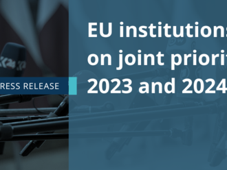 EU institutions agree on joint priorities for 2023 and 2024