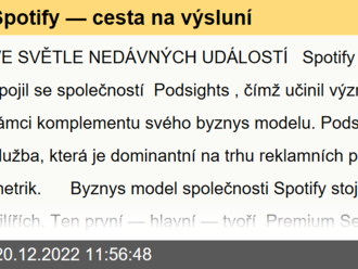 Spotify — cesta na výsluní