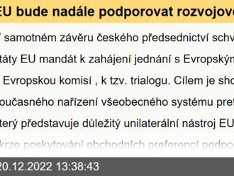 EU bude nadále podporovat rozvojové země, nové nařízení jim pomůže v udržitelném růstu