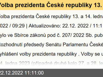 Volba prezidenta České republiky 13. a 14. ledna 2023 na území Řecké republiky