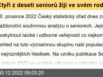 Čtyři z deseti seniorů žijí ve svém rodišti