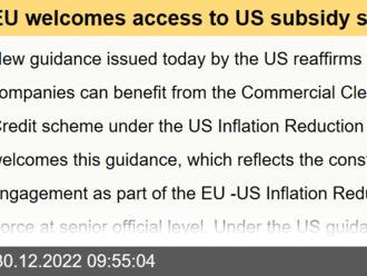 EU welcomes access to US subsidy scheme for commercial vehicles