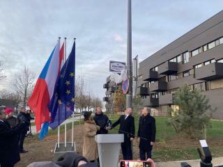 Inaugurace ulice Václava Havla v Lucemburku