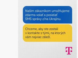 Telekom: volania a SMS správy na ukrajinské číslam budú zadarmo