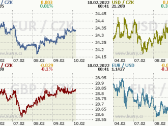 Česká koruna je před dnešní americkou inflací v lehké defenzivě