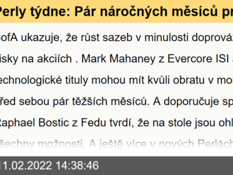 Perly týdne: Pár náročných měsíců pro technologie a inflace bude nakonec tam, kde jí Fed chce mít