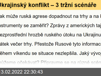 Ukrajinský konflikt – 3 tržní scénáře