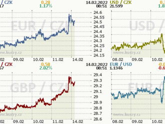 Koruna oslabila až do blízkosti 24,50 EUR/CZK