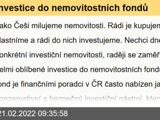 Investice do nemovitostních fondů