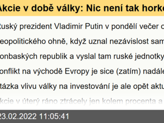 Akcie v době války: Nic není tak horké, jak se to uvaří