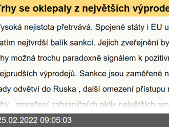 Trhy se oklepaly z největších výprodejů