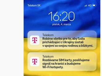 Telekom rozšíril pomoc pre utečencov z Ukrajiny