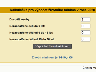 Vláda navyšuje životní minimum od 1.4.  o 10%, více rodin dosáhne na přídavek na dítě