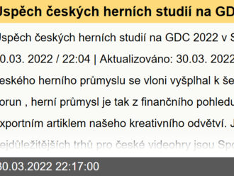 Úspěch českých herních studií na GDC 2022 v San Francisku