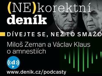 PODCAST: Miloš Zeman a Václav Klaus se přou o amnestiích