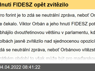 Hnutí FIDESZ opět zvítězilo