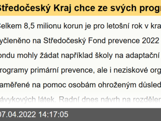 Středočeský Kraj chce ze svých programů podpořit prevenci kriminality i dobrovolné hasiče