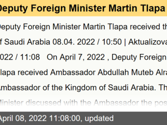 Deputy Foreign Minister Martin Tlapa received the Ambassador of Saudi Arabia