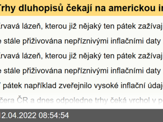 Trhy dluhopisů čekají na americkou inflaci