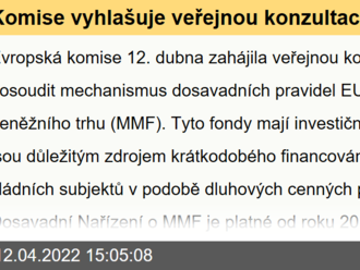 Komise vyhlašuje veřejnou konzultaci v oblasti fondů peněžních trhů