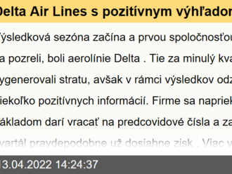 Delta Air Lines s pozitívnym výhľadom na aktuálny kvartál - VIDEO