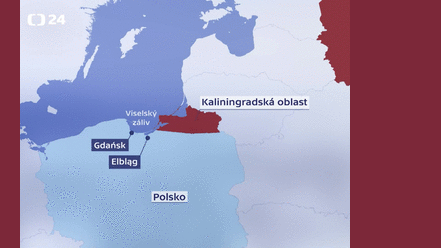 Otevření strategického průplavu v Polsku na takzvané Viselské kose poblíž Kaliningradu